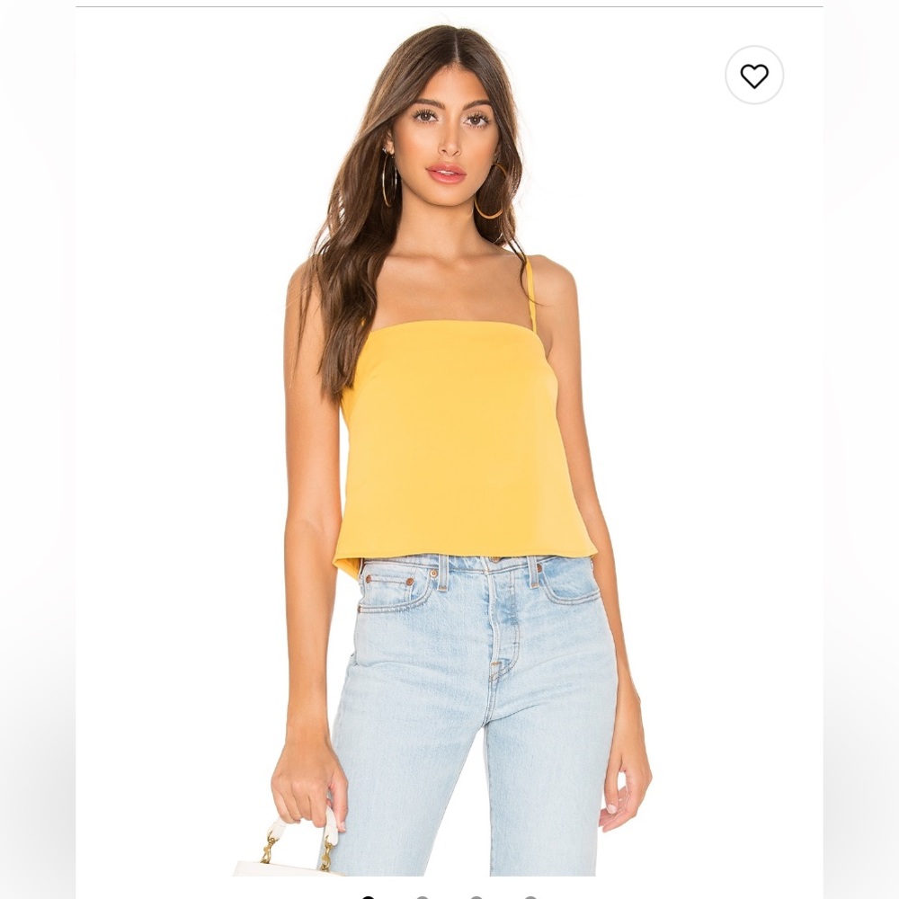 Revolve superdown Kit Yellow Tie Back Top